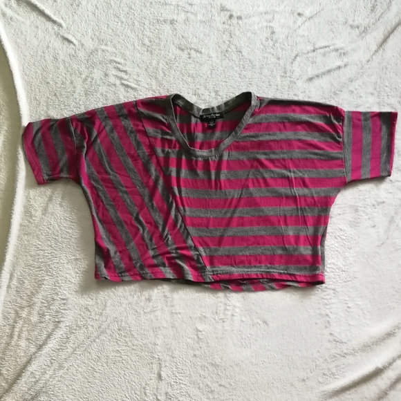 Streetwear Society Striped Crop Top - Picture 1 of 4